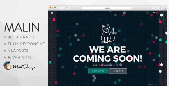 MALIN – Perfect Coming Soon Template MALIN – Perfect Coming Soon Template