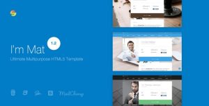 I’m Mat – Material Personal Resume / CV vCard Template