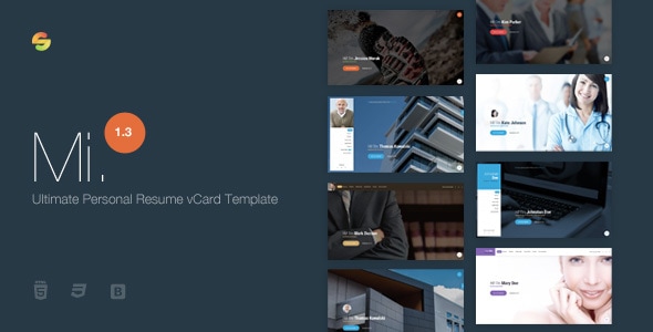 Mi. – Ultimate Personal Resume vCard Template Mi. – Ultimate Personal Resume vCard Template