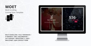 MOET – Multi-Scrolling Coming Soon Template