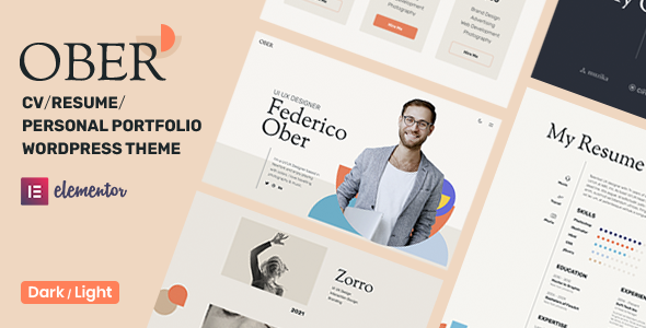 OBER – Resume WordPress Theme OBER – Resume WordPress Theme
