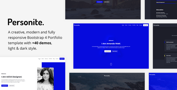 Personite – Bootstrap Portfolio Template Personite – Bootstrap Portfolio Template