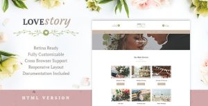 Love Story | Wedding and Event Planner Site Template