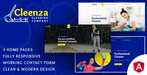Cleenza – Cleaning Service Angular 12 Template