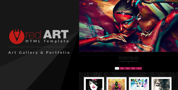 Red Art – Gallery and Photography HTML Template Red Art – Gallery and Photography HTML Template