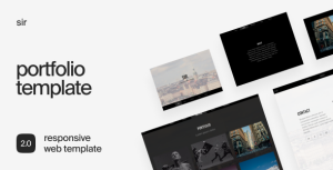 Sir – Responsive HTML5 Portfolio Template