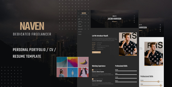 Naven – Resume / CV / vCard Portfolio Template Naven – Resume / CV / vCard Portfolio Template