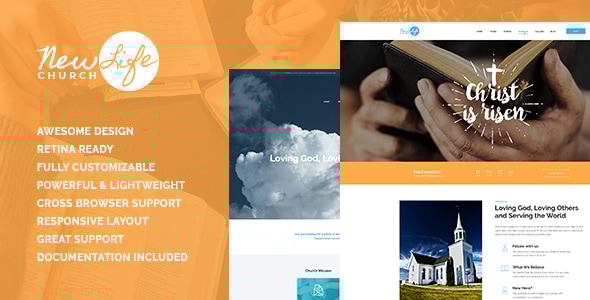 New Life | Church & Religion Site Template New Life | Church & Religion Site Template