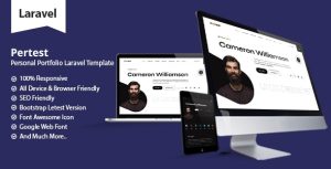 Pertest – Personal Portfolio Laravel Template