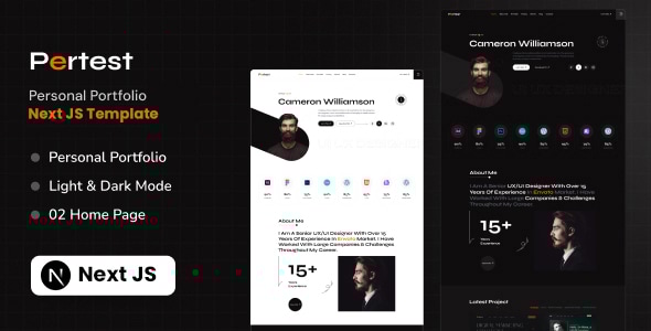 Pertest – Personal Portfolio Next.js Template Pertest – Personal Portfolio Next.js Template
