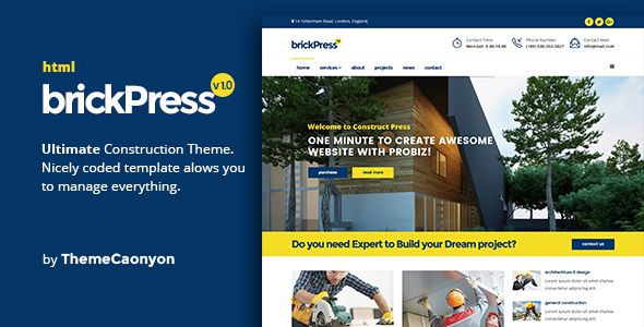 BrickPress – Construction & Building HTML5 Template BrickPress – Construction & Building HTML5 Template