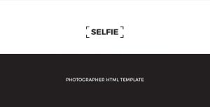 SELFIE : Personal Photographer HTML Template