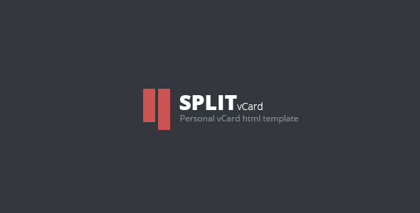 Split : Personal CV/Vcard Template Split : Personal CV/Vcard Template