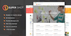 SuperShot – Creative Agency Landing Page