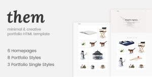 Them – Minimal and Creative Portfolio HTML Template