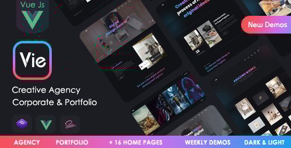 Vie – Vue Creative Portfolio & Agency template Vie – Vue Creative Portfolio & Agency template