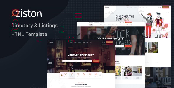 Ziston – Directory & Listings HTML Template Ziston – Directory & Listings HTML Template