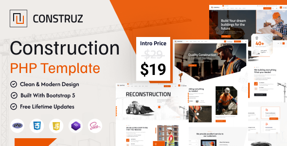 Construz – Construction Building PHP Template Construz – Construction Building PHP Template