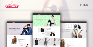 Fashion Clothing eCommerce Bootstrap Template – Shopick