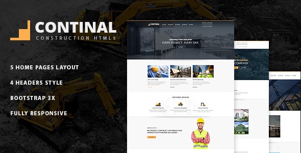 Continal – Construction Business HTML5 Template Continal – Construction Business HTML5 Template