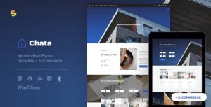 Chata – Modern Real Estate / Architecture Template + E-Commerce