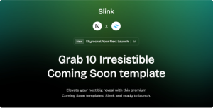 Slink – Coming Soon Nextjs Template