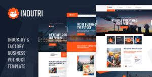 Indutri – Vue Nuxt Industry & Factory Business Template