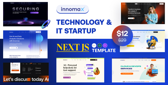 Innomax – Technology & IT Startup Next Js Template Innomax – Technology & IT Startup Next Js Template