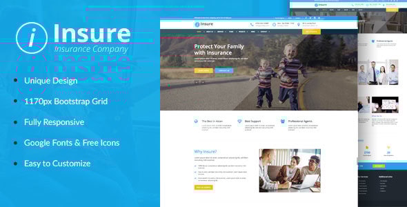 Insure – Insurance, Finance, & Business HTML Template Insure – Insurance, Finance, & Business HTML Template