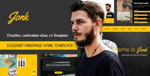 Jonk – CV Resume Personal HTML Template