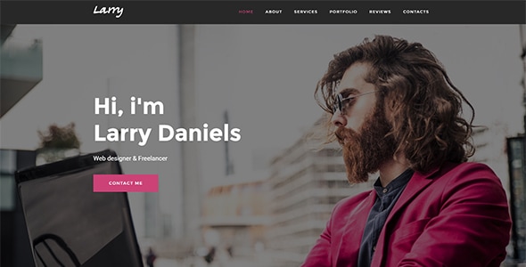 Larry – Personal Onepage Template Larry – Personal Onepage Template