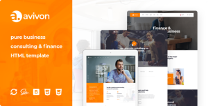 Avivon – Pure Business Consulting & Finance HTML5 Template