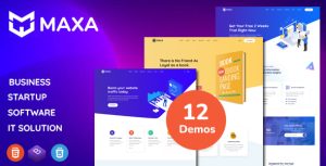 Maxa – Landing Page Template