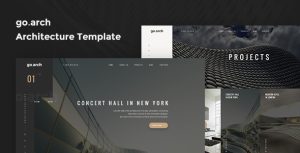 go.arch – One Page Architecture & Interior Template