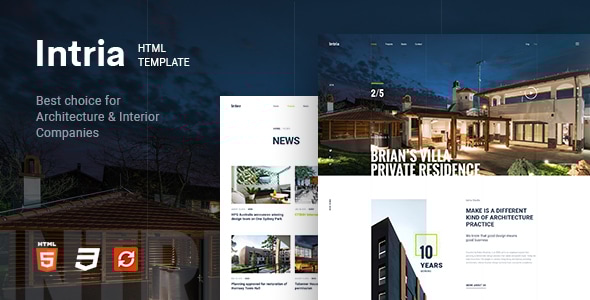 Intria – Architecture and Interior HTML Template Intria – Architecture and Interior HTML Template