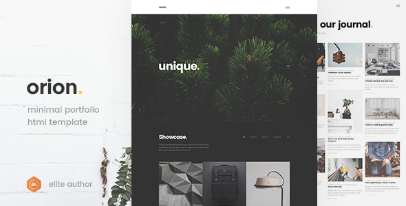 Orion – Minimal Portfolio HTML5 Template Orion – Minimal Portfolio HTML5 Template