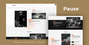 Pause – Blog and Magazine HTML Template