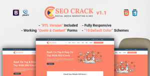 SEOCrack | Responsive SEO and SMM HTML5 Template