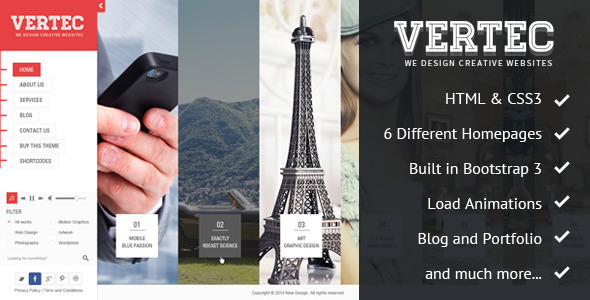 Vertec – Creative Portfolio Template Vertec – Creative Portfolio Template