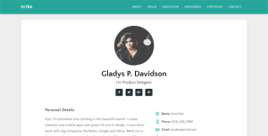 Ultra – Responsive Resume & CV Template