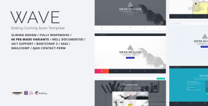 WAVE – Sliding Coming Soon Template