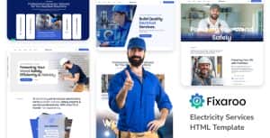 Fixaroo – Electricity Services HTML Template