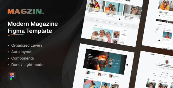 Magzin – Creative Magazine & Blog Figma Template Magzin – Creative Magazine & Blog Figma Template