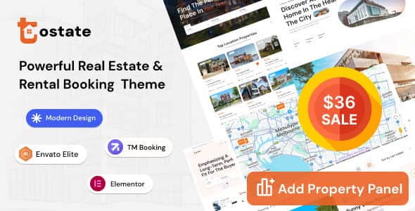 Tostate – Property Listing & Real Estate Ads WordPress Theme Tostate – Property Listing & Real Estate Ads WordPress Theme