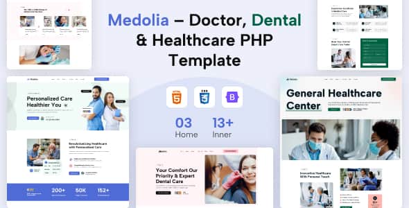 Medolia – Doctor, Dental & Healthcare PHP Template Medolia – Doctor, Dental & Healthcare PHP Template