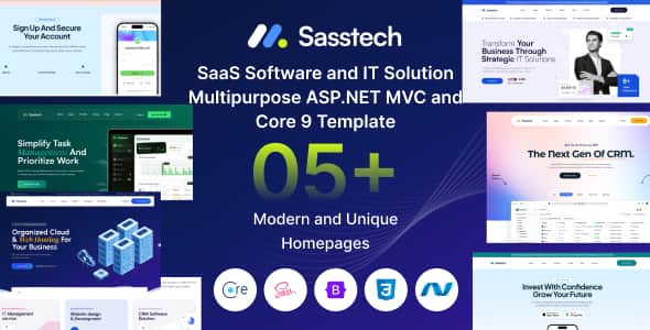 SassTech – ASP.NET Core 9 & MVC 5 SaaS Software & IT Solution Multipurpose Template SassTech – ASP.NET Core 9 & MVC 5 SaaS Software & IT Solution Multipurpose Template
