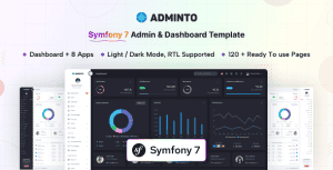 Adminto – Symfony Admin Dashboard Template