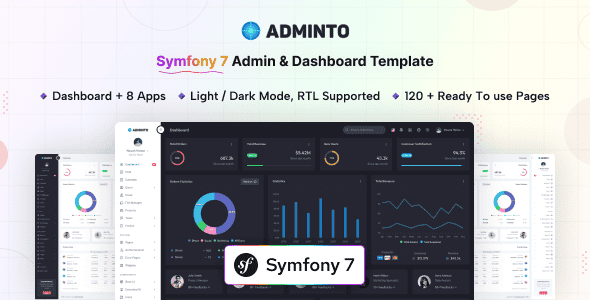Adminto – Symfony Admin Dashboard Template Adminto – Symfony Admin Dashboard Template