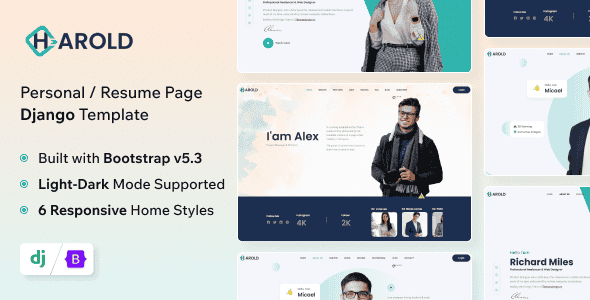 Harold – Django Personal Portfolio Template Harold – Django Personal Portfolio Template