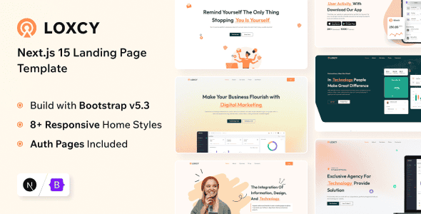 Loxcy – Next.Js 15 Landing Page Template Loxcy – Next.Js 15 Landing Page Template